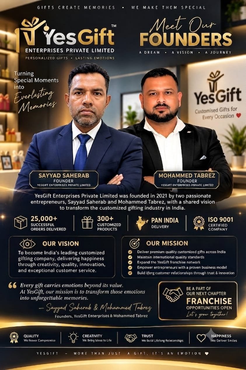 Yes Gift Enterprises Private Limited: Transforming Memories into Timeless Gifts – An Entrepreneurial Journey from Oman to India
